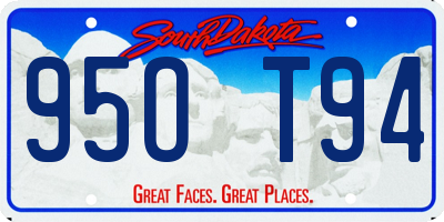 SD license plate 95OT94