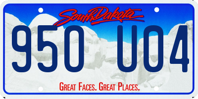 SD license plate 95OU04
