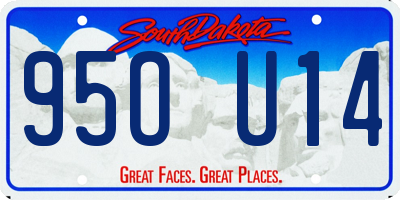 SD license plate 95OU14