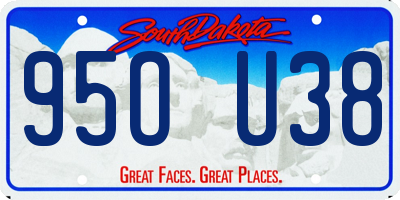 SD license plate 95OU38