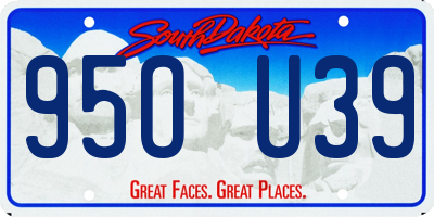 SD license plate 95OU39
