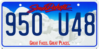 SD license plate 95OU48