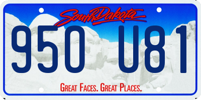 SD license plate 95OU81