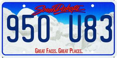 SD license plate 95OU83