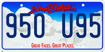 SD license plate 95OU95