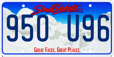 SD license plate 95OU96