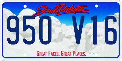 SD license plate 95OV16