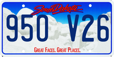 SD license plate 95OV26