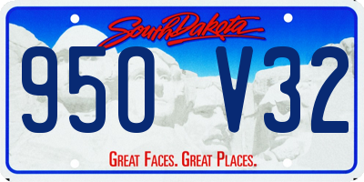 SD license plate 95OV32