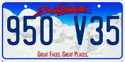 SD license plate 95OV35