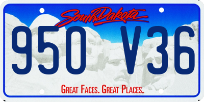 SD license plate 95OV36