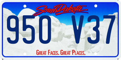 SD license plate 95OV37