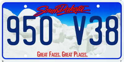 SD license plate 95OV38