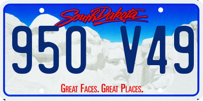 SD license plate 95OV49