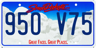 SD license plate 95OV75