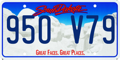 SD license plate 95OV79