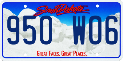 SD license plate 95OW06