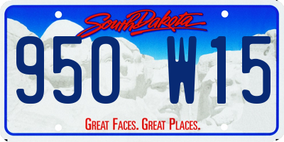 SD license plate 95OW15