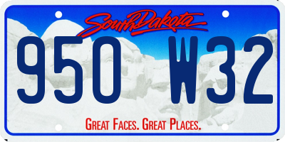 SD license plate 95OW32