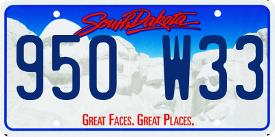 SD license plate 95OW33