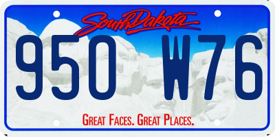 SD license plate 95OW76