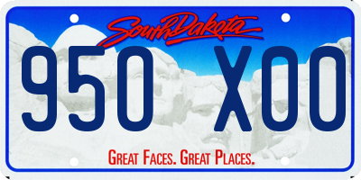 SD license plate 95OX00