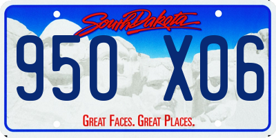 SD license plate 95OX06