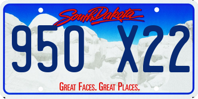 SD license plate 95OX22