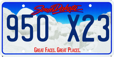 SD license plate 95OX23