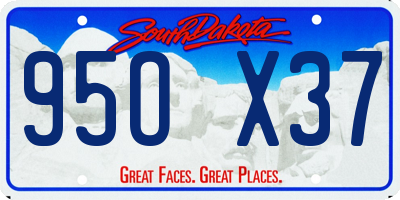 SD license plate 95OX37
