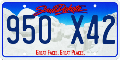 SD license plate 95OX42