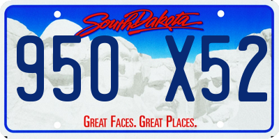 SD license plate 95OX52