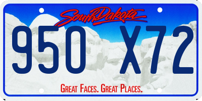 SD license plate 95OX72