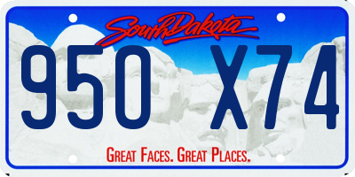SD license plate 95OX74