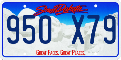 SD license plate 95OX79