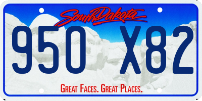 SD license plate 95OX82