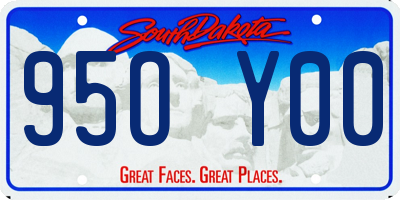 SD license plate 95OY00