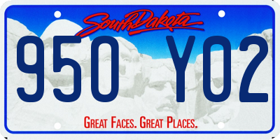 SD license plate 95OY02