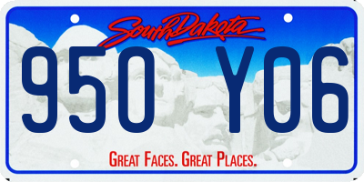 SD license plate 95OY06