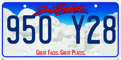 SD license plate 95OY28