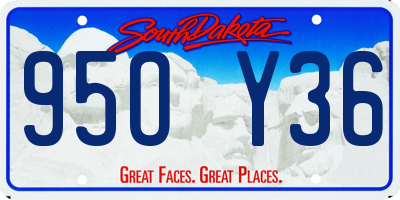 SD license plate 95OY36