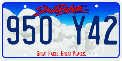 SD license plate 95OY42