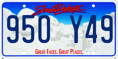 SD license plate 95OY49