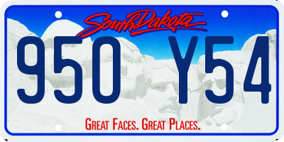 SD license plate 95OY54