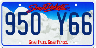 SD license plate 95OY66