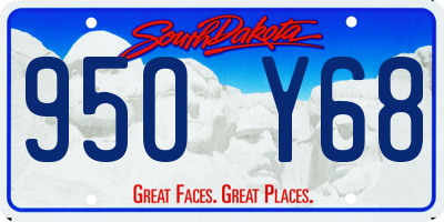 SD license plate 95OY68