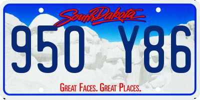 SD license plate 95OY86