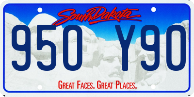 SD license plate 95OY90