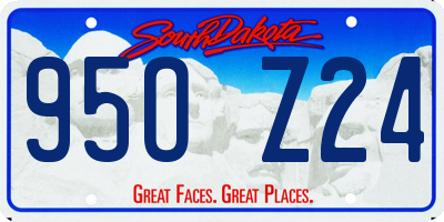 SD license plate 95OZ24