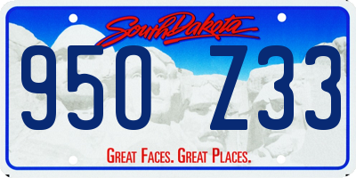SD license plate 95OZ33